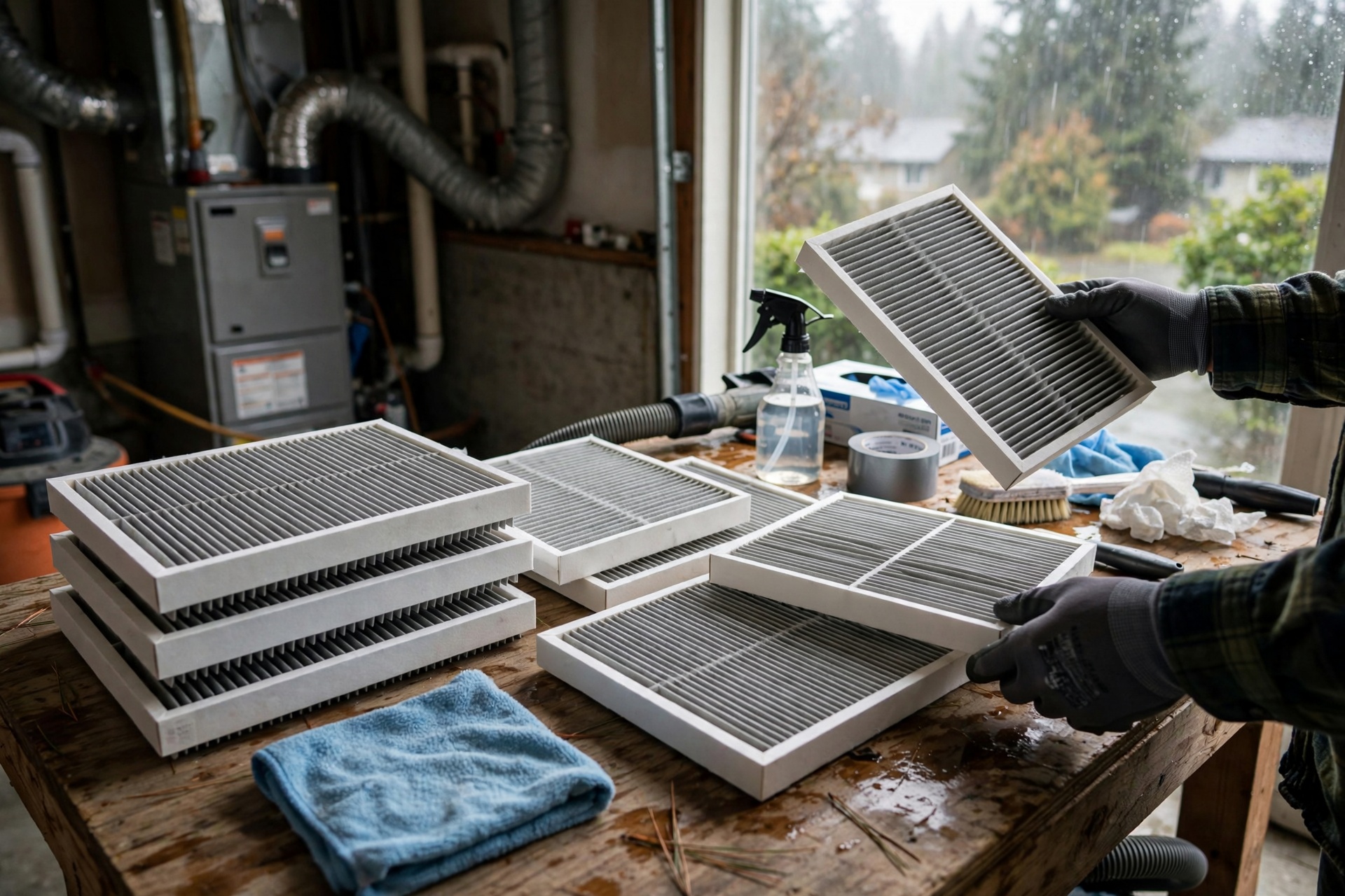 Preparing HVAC Filters for Lynnwood's Wet Winters